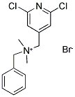 Benzyl[(2,6-dichloro-4-pyridyl)methyl]dimethylammonium bromide 结构式