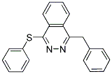 1-BENZYL-4-(PHENYLSULFANYL)PHTHALAZINE 结构式