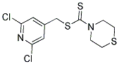 (2,6-DICHLORO-4-PYRIDYL)METHYL THIOMORPHOLINE-4-CARBODITHIOATE 结构式