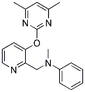 3-[(4,6-DIMETHYLPYRIMIDIN-2-YL)OXY]-N-METHYL-N-PHENYL-2-PYRIDINEMETHANAMINE 结构式