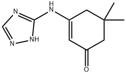 3-((1H-1,2,4-三唑-5-基)氨基)-5,5-二甲基环己-2-烯-1-酮 结构式
