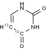 URACIL (4,5-13C2) 结构式