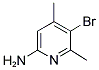2-AMINO-5-BROMO-4,6-DIMETHYLPYRIDINE 结构式