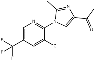 1-(1-(3-氯-5-(三氟甲基)吡啶-2-基)-2-甲基-1H-咪唑-4-基)乙-1-酮 结构式
