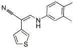 3-(3,4-DIMETHYLANILINO)-2-(3-THIENYL)ACRYLONITRILE 结构式