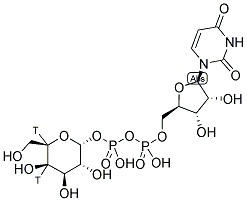 URIDINE DIPHOSPHATE GALACTOSE, [GALACTOSE-4,5-3H(N)]- 结构式