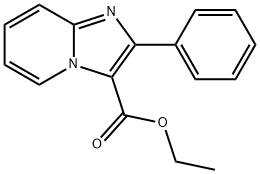 2-苯基咪唑并[1,2-A]吡啶-3-羧酸乙酯 结构式