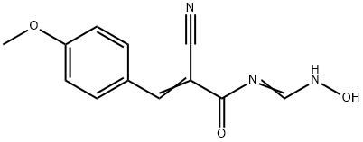 2-CYANO-N-[(HYDROXYIMINO)METHYL]-3-(4-METHOXYPHENYL)ACRYLAMIDE 结构式