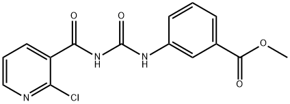 METHYL 3-[(([(2-CHLORO-3-PYRIDYL)CARBONYL]AMINO)CARBONYL)AMINO]BENZOATE 结构式