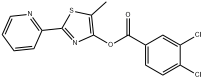 5-METHYL-2-(2-PYRIDINYL)-1,3-THIAZOL-4-YL 3,4-DICHLOROBENZENECARBOXYLATE