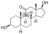 5-alpha-Androstan-3-beta, 17-beta-diol-11-one 结构式