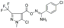 O1-([5-CHLORO-1-METHYL-3-(TRIFLUOROMETHYL)-1H-PYRAZOL-4-YL]CARBONYL)-4-CHLOROBENZENE-1-CARBOHYDROXIMAMIDE 结构式