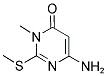 6-AMINO-2-METHYLTHIO-3-METHYLURACIL 结构式