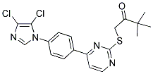 1-((4-[4-(4,5-DICHLORO-1H-IMIDAZOL-1-YL)PHENYL]PYRIMIDIN-2-YL)THIO)-3,3-DIMETHYLBUTAN-2-ONE 结构式