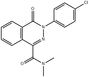 3-(4-Chlorophenyl)-N,N-dimethyl-4-oxo-3,4-dihydro-1-phthalazinecarboxamide 结构式
