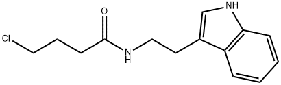 4-Chloro-N-(2-indol-3-ylethyl)butanamide 结构式