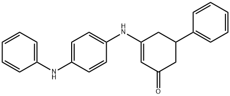 5-PHENYL-3-((4-(PHENYLAMINO)PHENYL)AMINO)CYCLOHEX-2-EN-1-ONE 结构式