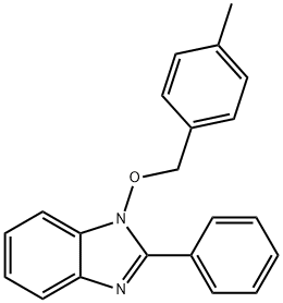 1-[(4-METHYLBENZYL)OXY]-2-PHENYL-1H-1,3-BENZIMIDAZOLE 结构式