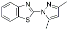 2-(3,5-DIMETHYL-1H-PYRAZOL-1-YL)-1,3-BENZOTHIAZOLE 结构式