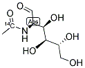 N-ACETYL-D-GLUCOSAMINE, [ACETYL-1-14C] 结构式