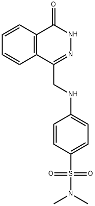 N,N-DIMETHYL-4-([(4-OXO-3,4-DIHYDRO-1-PHTHALAZINYL)METHYL]AMINO)BENZENESULFONAMIDE 结构式