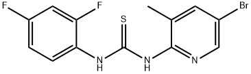 N-(5-BROMO-3-METHYL-2-PYRIDINYL)-N'-(2,4-DIFLUOROPHENYL)THIOUREA 结构式