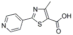 4-METHYL-2-(4-PYRIDINYL)-1,3-THIAZOLE-5-CARBOXYLIC ACID 结构式