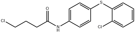 4-CHLORO-N-(4-[(2-CHLOROPHENYL)SULFANYL]PHENYL)BUTANAMIDE 结构式