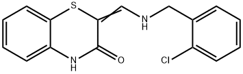 2-([(2-CHLOROBENZYL)AMINO]METHYLENE)-2H-1,4-BENZOTHIAZIN-3(4H)-ONE 结构式