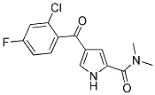 4-(2-CHLORO-4-FLUOROBENZOYL)-N,N-DIMETHYL-1H-PYRROLE-2-CARBOXAMIDE 结构式