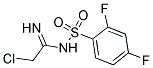 N1-(2-CHLOROETHANIMIDOYL)-2,4-DIFLUOROBENZENE-1-SULFONAMIDE 结构式