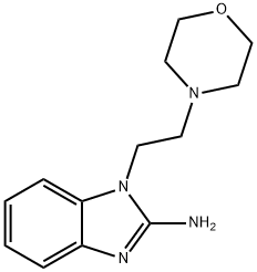 1-[2-(4-	吗啉)乙基]-1H-苯并咪唑-2-基胺 结构式