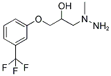 1-(1-METHYLHYDRAZINO)-3-[3-(TRIFLUOROMETHYL)PHENOXY]PROPAN-2-OL 结构式