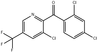[3-CHLORO-5-(TRIFLUOROMETHYL)-2-PYRIDINYL](2,4-DICHLOROPHENYL)METHANONE 结构式