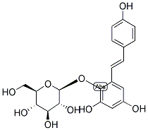 2,3,5,4'-TETRAHYDROXYSTILBENE-2-O-BETA-D-GLUCOSIDE 结构式