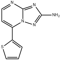 7-(2-噻吩基)[1,2,4]三唑并[1,5-A]嘧啶-2-胺 结构式