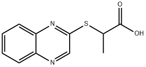 2-(2-Quinoxalinylsulfanyl)propanoic acid 结构式