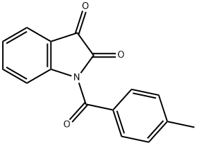 1-((4-METHYLPHENYL)CARBONYL)INDOLINE-2,3-DIONE 结构式