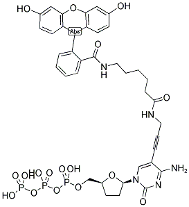 FLUORESCEIN-12-DDCTP 结构式