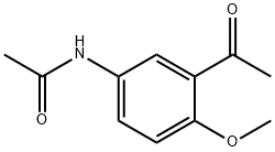 N-(3-乙酰基-4-甲氧基苯基)乙酰胺 结构式