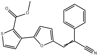 METHYL 3-[5-(2-CYANO-2-PHENYLVINYL)-2-FURYL]-2-THIOPHENECARBOXYLATE 结构式
