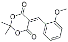 5-((2-METHOXYPHENYL)METHYLENE)-2,2-DIMETHYL-1,3-DIOXANE-4,6-DIONE 结构式