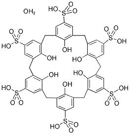 4-SULFONIC-CALIX[6]ARENE HYDRATE 结构式