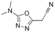 2-[5-(DIMETHYLAMINO)-1,3,4-OXADIAZOL-2-YL]ACETONITRILE 结构式