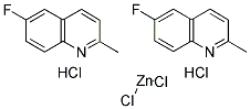 6-FLUORO-2-METHYLQUINOLINEHYDROCHLORIDE1/2ZINCCHLORIDE 结构式