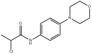 2-氯-N-[4-(吗啉-4-基)苯基]丙酰胺 结构式