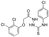 2-(2,3-DICHLOROPHENOXY)-N-((((4-CHLOROPHENYL)AMINO)THIOXOMETHYL)AMINO)ETHANAMIDE 结构式