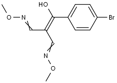 2-[(4-Bromophenyl)(hydroxy)methylene]malonaldehyde bis(O-methyloxime) 结构式