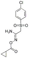 2-AMINO-1-AZA-3-((4-CHLOROPHENYL)SULFONYL)PROP-1-ENYL CYCLOPROPANECARBOXYLATE 结构式