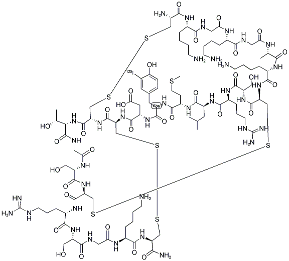 OMEGA-CONOTOXIN MVIIA, [125I]- 结构式